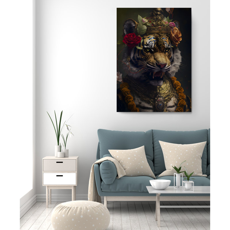 «Counsellor Tiger» sur toile, H 24 po x l 16 po x P 1 po