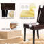 Chaise d'appoint en bois massif touffeté Ault-258651739