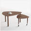 Table basse rotative moderne à 360 degrés avec pieds en bois massif, facile à assembler, parfaite pour le salon et les petits espaces-725214903