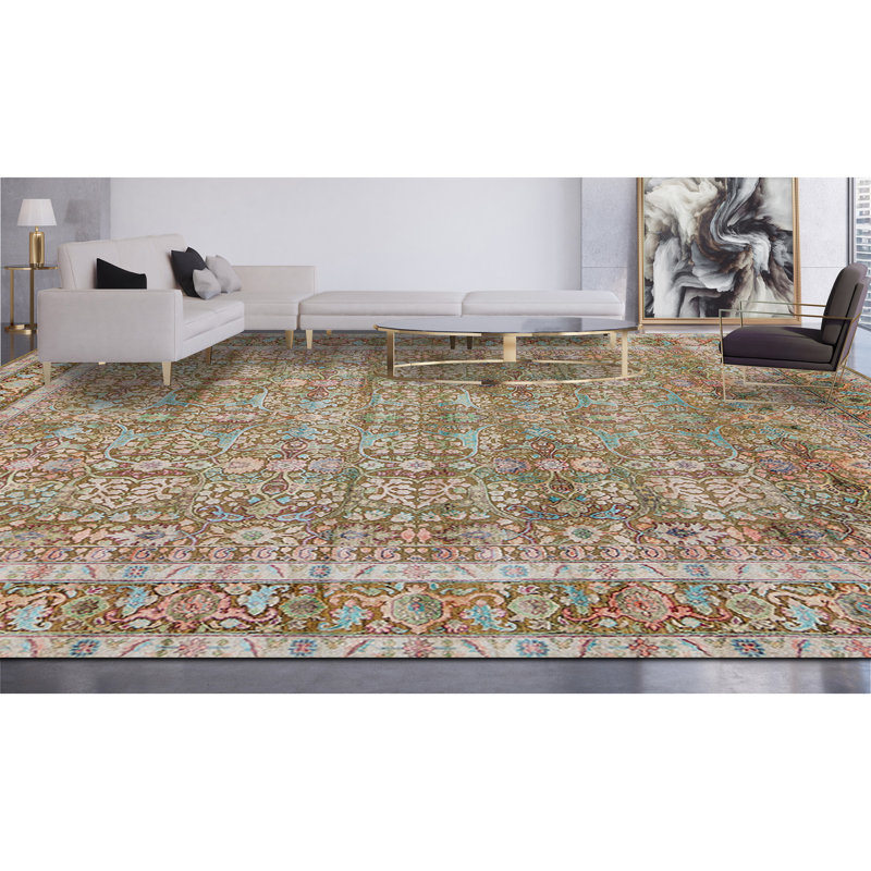 Oriental Area Rug in Camel, Rectangle 8' x 10'