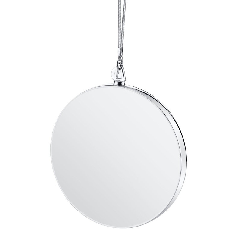 Disci 4.5 in. Handmade Holiday Shaped Ornament, Rhodium