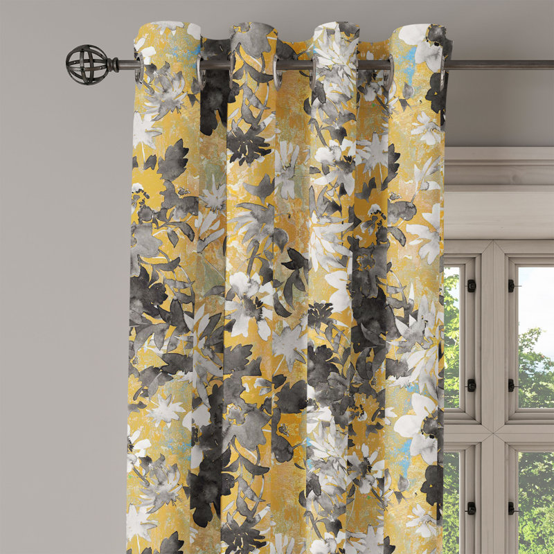 Donalee Semi Sheer Curtain Pair