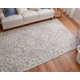 Rectangle Armando Oriental Handmade Tufted Wool/Cotton Area Rug in Charcoal Gray