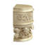 Table de chevet 2 tiroirs en argent champagne