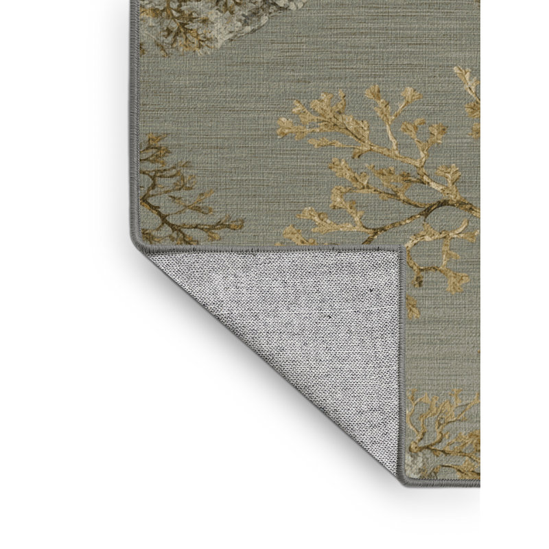 Tapis brun lavable à la machine, Tapis de couloir 2 pi x 4 pi