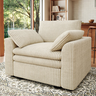 Fauteuil simple confortable Manuel Corduroy