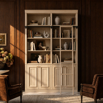 Aashish 97.6'' H Ladder Bookcase