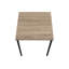 Ensemble de table, ensemble de 3 pièces, café, bout, métal noir, stratifié taupe foncé, contemporain, moderne-388037957