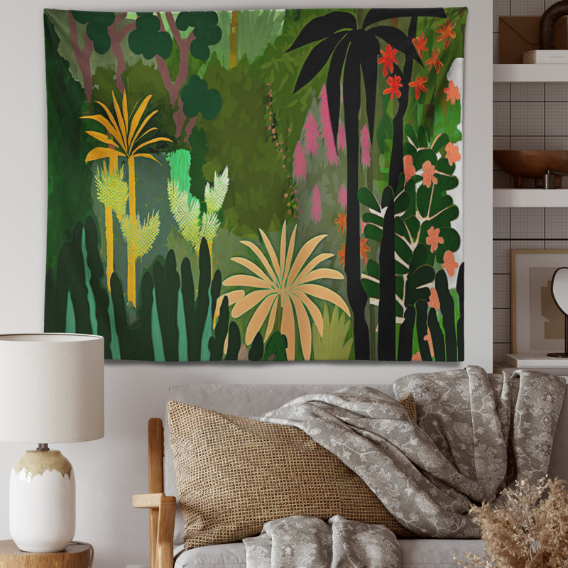Tapisserie florale en polyester V Flora, H 50 po x l 60 po