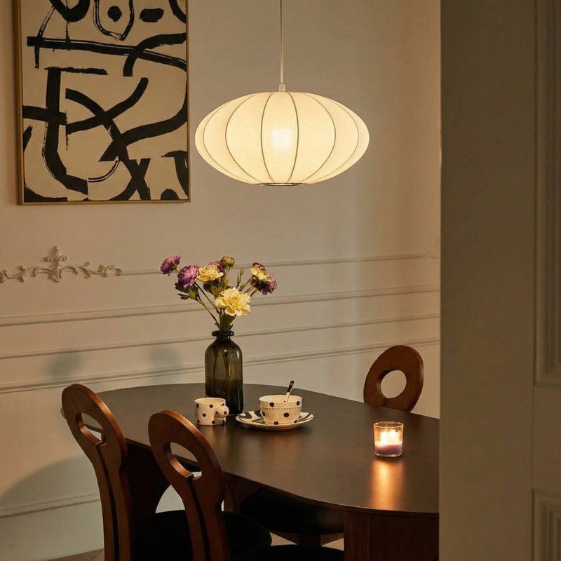 Luminaire suspendu lanterne 1 lumière, H 10,62 po x l 23,62 po x P 23,62 po