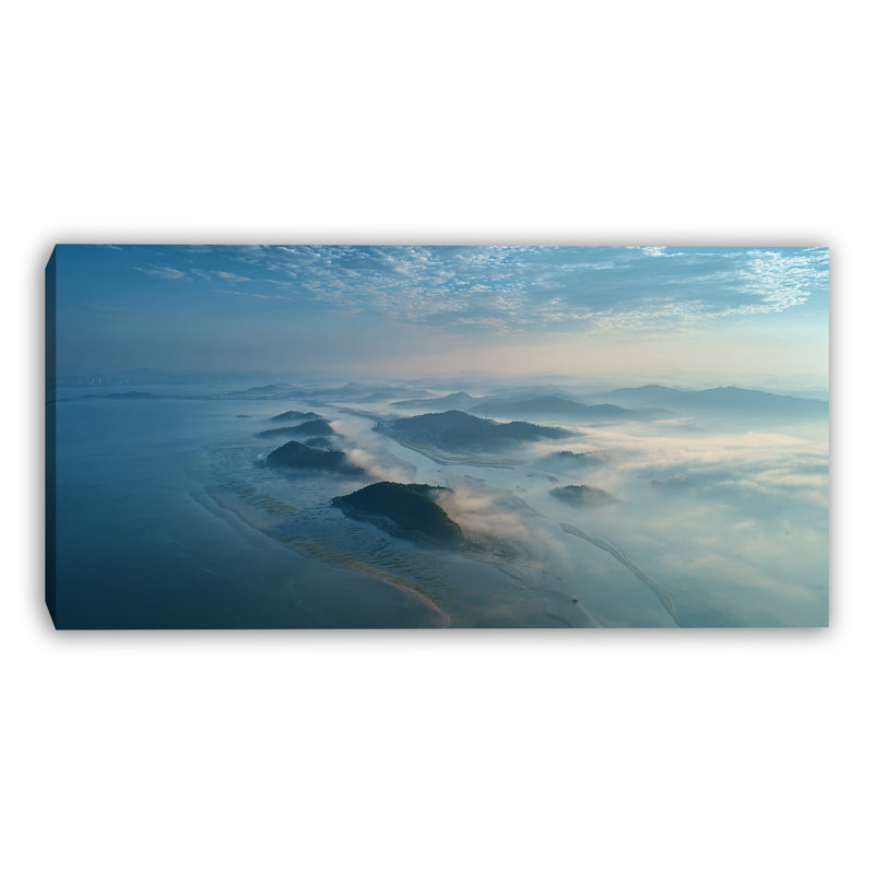 Art mural sur toile Misty River Isles, H 20 po x l 40 po x P 1,5 po