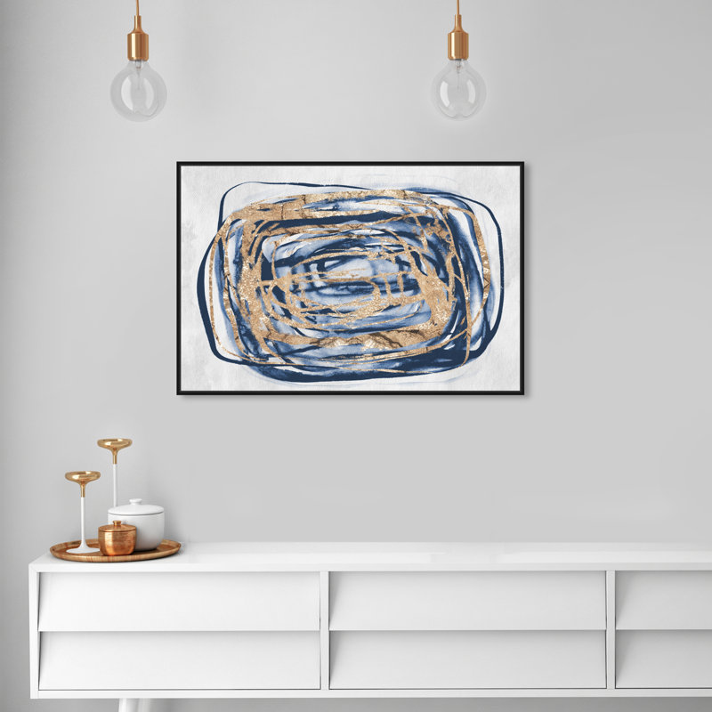 " Torbellino ", Black Framed Canvas, 36" H x 24" W