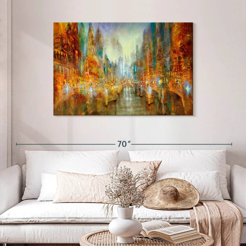 Sireci City Of Light, 30" H x 45" W