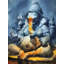 The Sitting Ganesh, peinture sur papier | Aquarelle sur papier