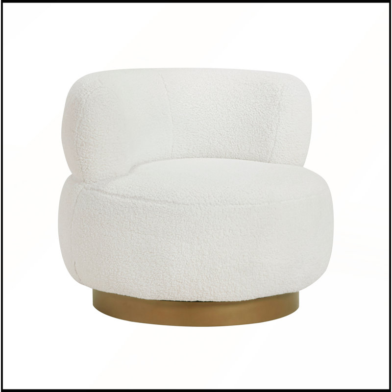 Chaise de salon luxueuse avec mouvement pivotant