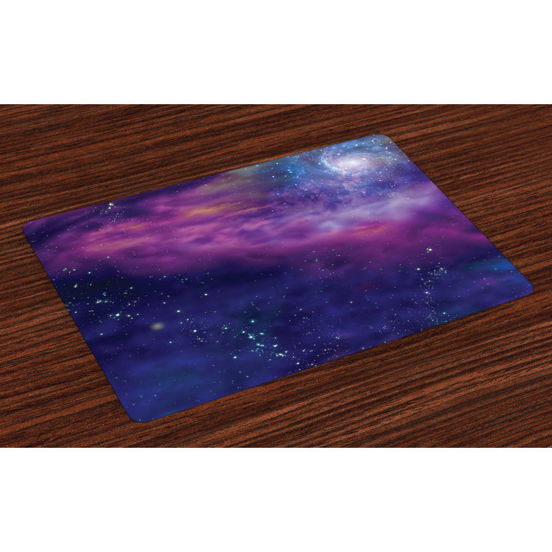 Ashonte Outer Space Galaxy Nebula Star Placemat