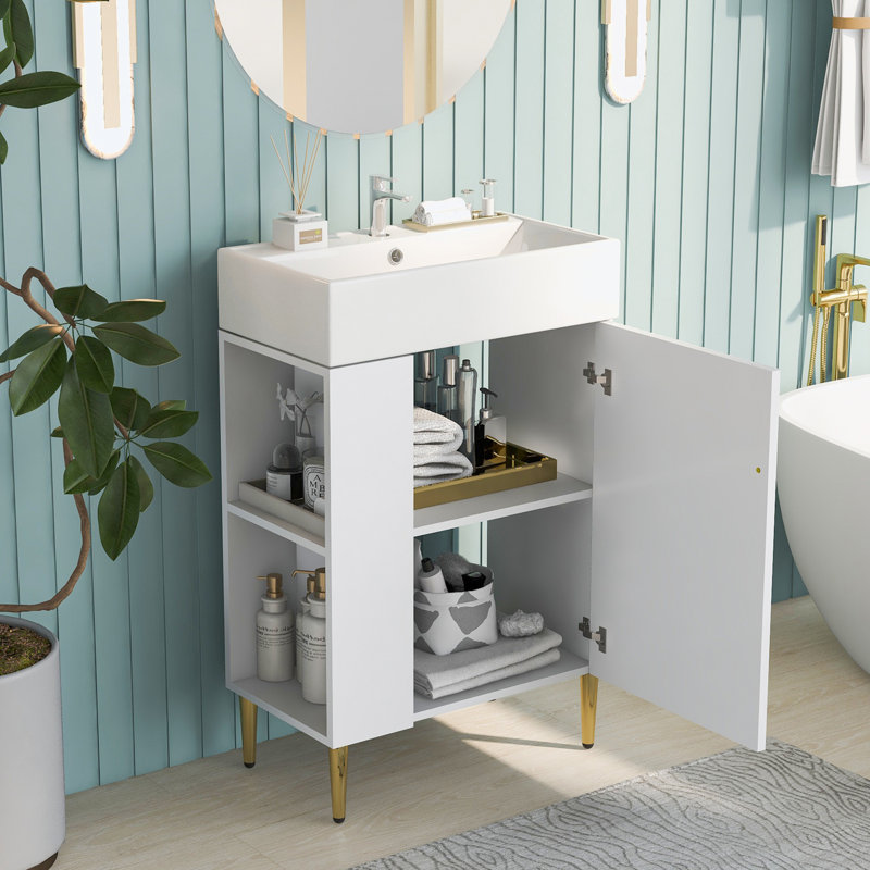 Myslym 21.6'' Single Bathroom Vanity with Top