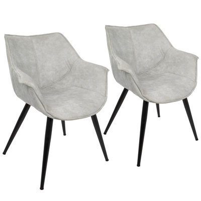 Billie-Ann 19'' H Faux Leather Upholstered Armchair