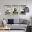 "Luxurious Aluminium", ensemble de 3 impressions encadrées sur toile-1508832245-1508832247