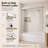 Breeze 60 in. W x 56 in. H Sliding Semi Frameless Tub Door in Chrome Finish with Clear Glass-98119788
