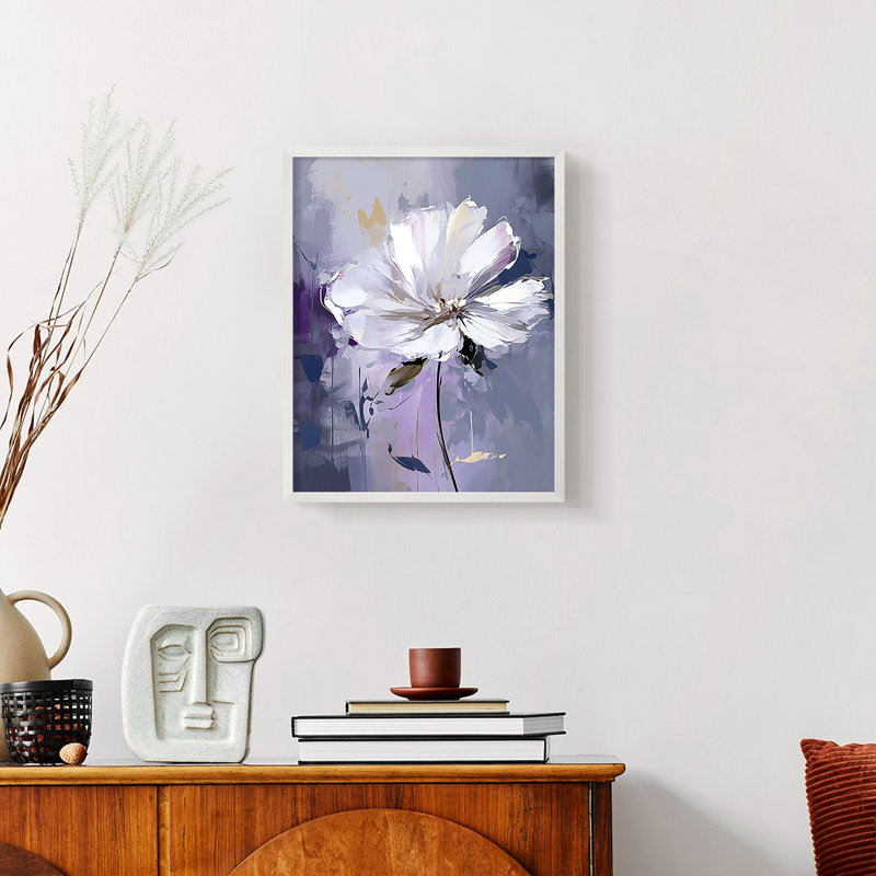 Série FLORAL CD XXXIV - reproduction encadrée de qualité supérieure - prête à être accrochée - aucun clou requis