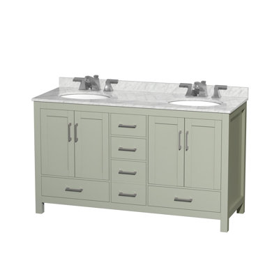 Sheffield 60" Double Bathroom Vanity Set