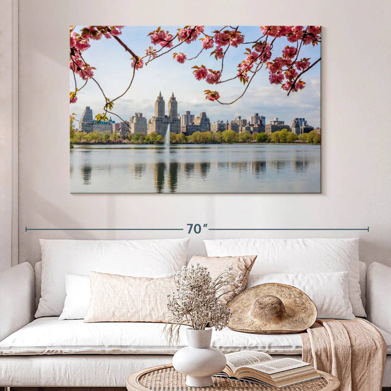 Fleurs de cerisier de Sirci Central Park, H 34 po x l 51 po