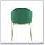 Chaise de salle à manger rembourrée en velours moderne avec structure dorée, alliant élégance, confort et durabilité pour toute salle à manger.