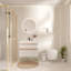 Meuble-lavabo mural moderne à fermeture en douceur