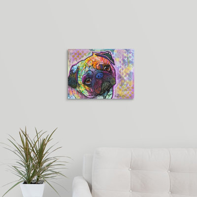 « carlin love », reproduction sur toile