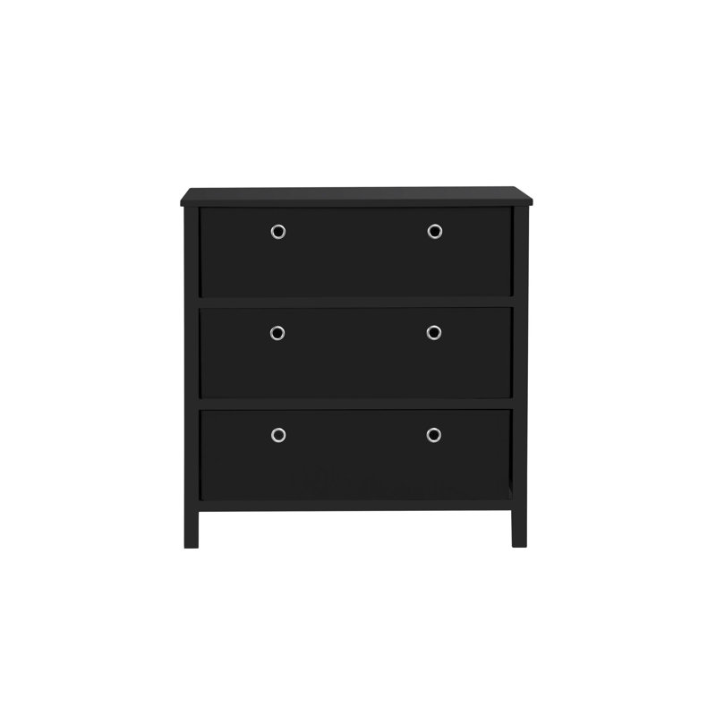 Bachelor-chest 3 tiroirs Leiser, Noir