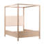 Emmalyn Solid Pine Wood Panel Bed, Everest Cream, Eastern King-2010363503