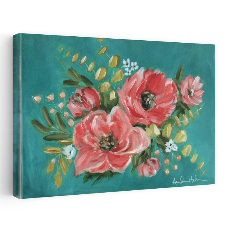 Art floral contemporain, H 60 po x l 40 po