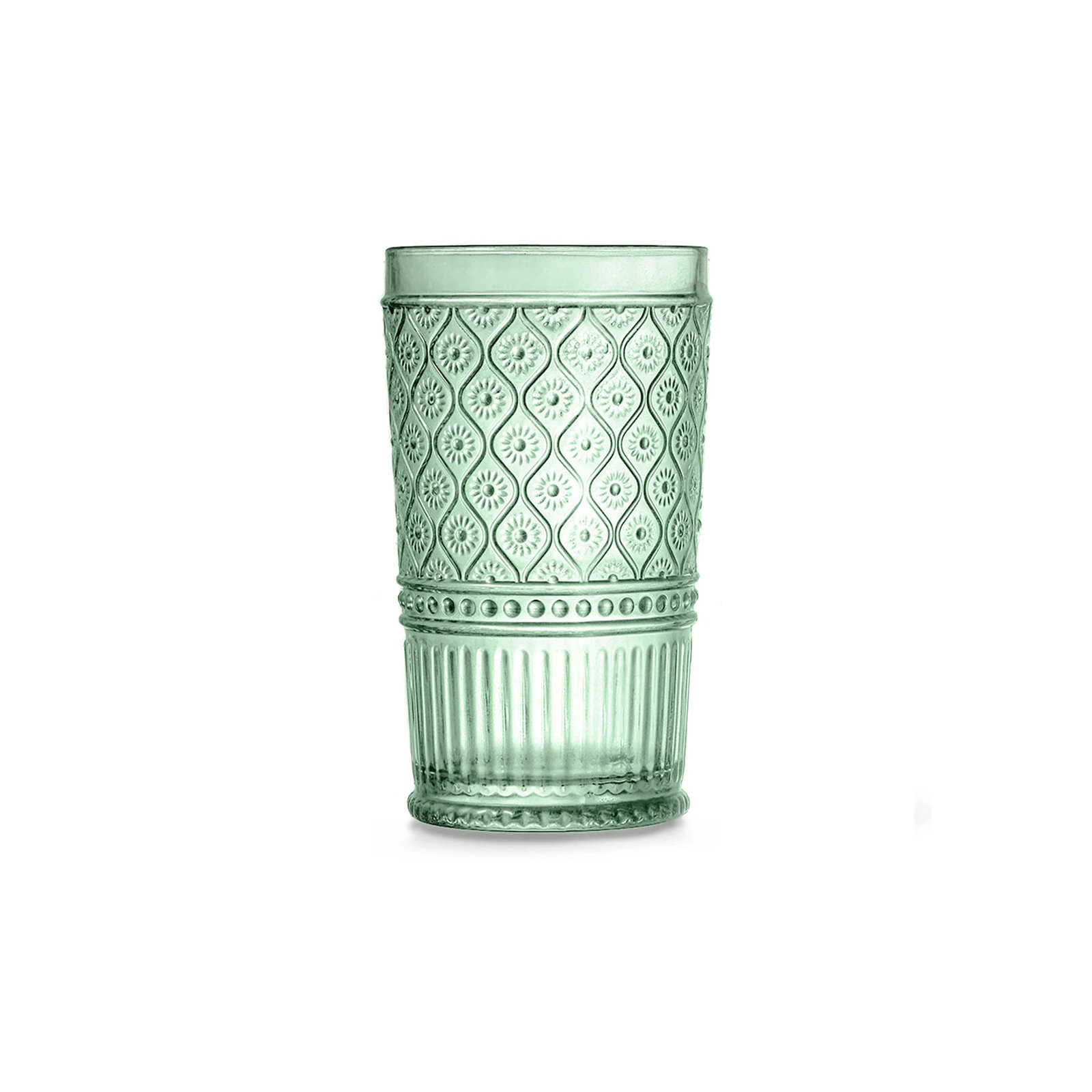 Claro Highball Glasses, 17 oz., Green