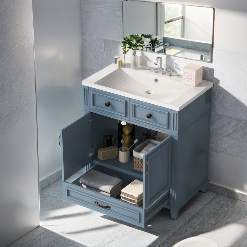 Ravan 30'' Single Bathroom Vanity with Ceramic Top