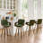 Modern Upholstered Swivel Counter Height Bar Stool-891631849