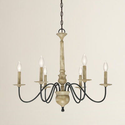 Neddy 6 - Light Metal Dimmable Chandelier