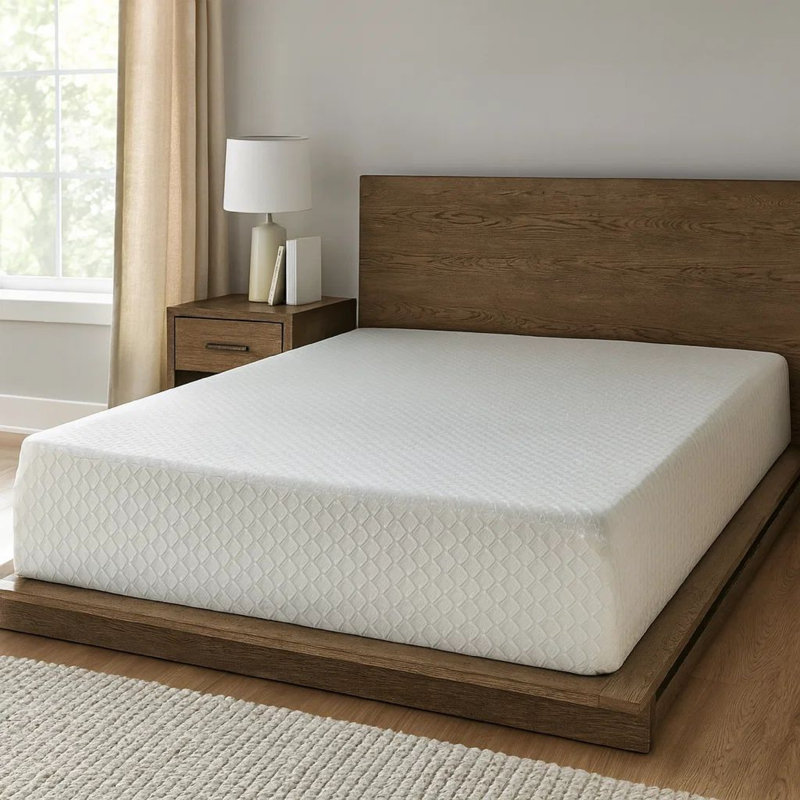 Jeny Mattress, Memory Foam, Stretch Cover, Queen, 10 inch