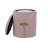 Dahlia Contemporary/Glam Nesting Ottoman Set In Velvet With Gold Metal Accent Pieces By-1115978978