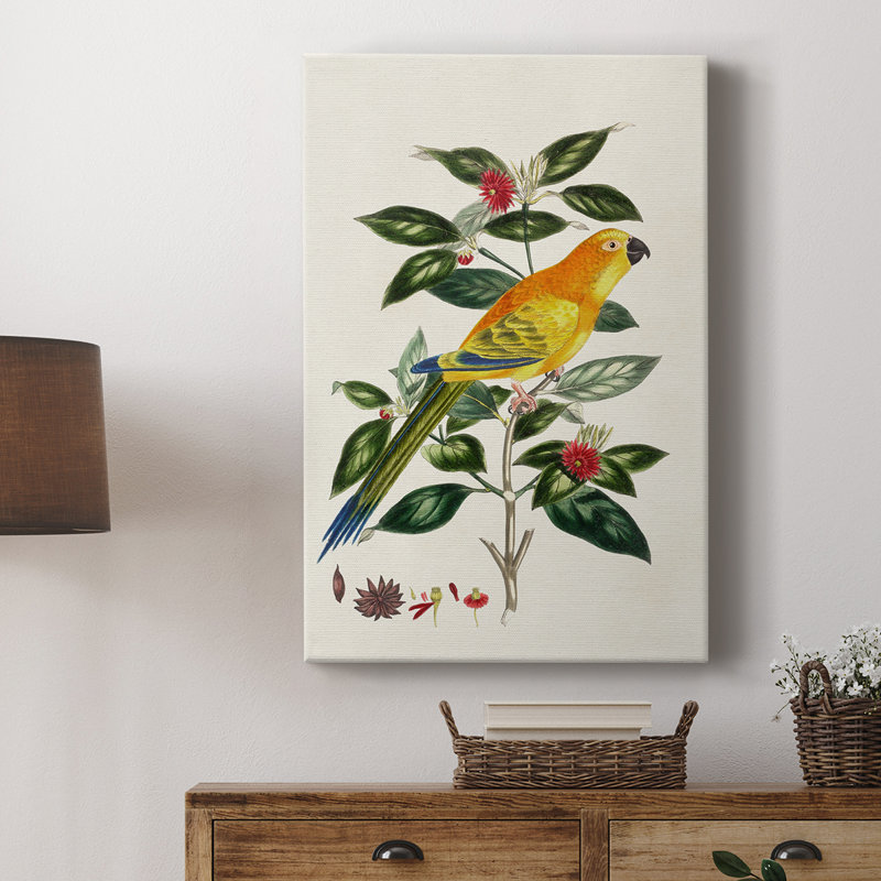 Oiseau dans un habitat V - galerie Cavas sur mesure, H 27 po x l 18 po