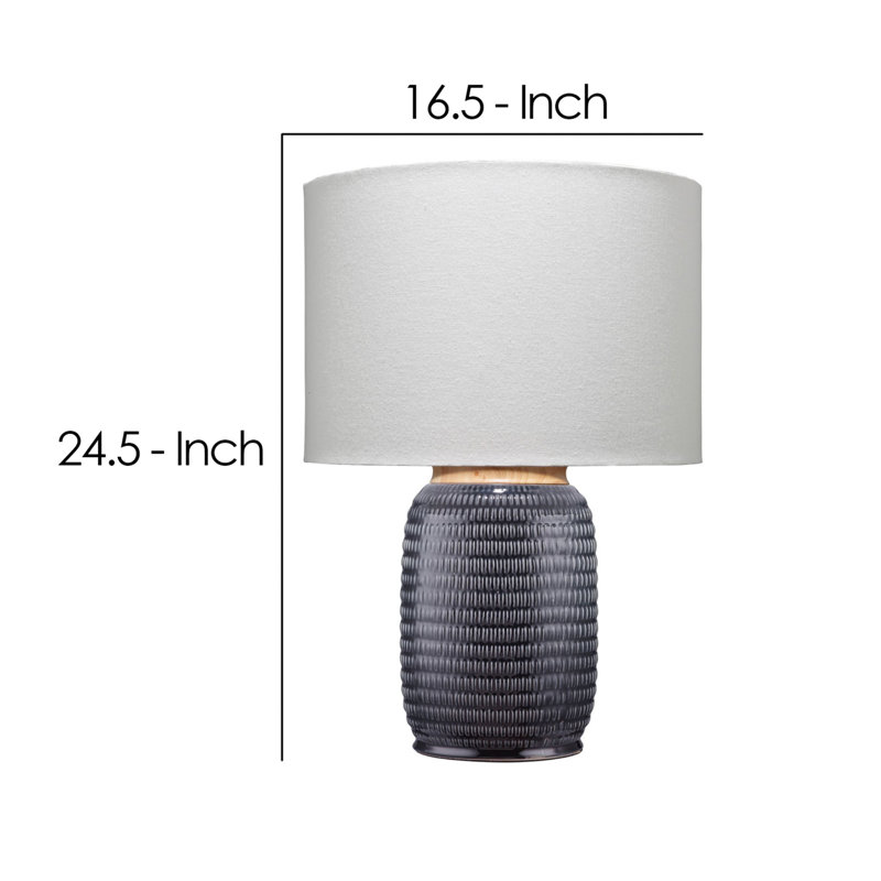 Lampe de table 24,5 po Lokki, gris