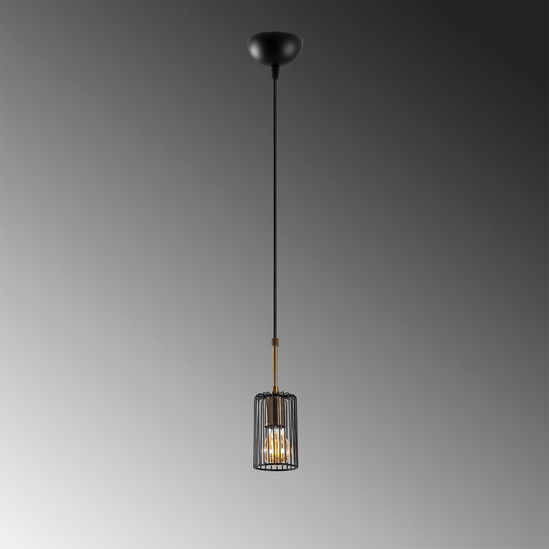 Luminaire suspendu cylindrique à 1 lumière Loera