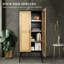 Armoire de rangement en bois avec tablette Farmhouse