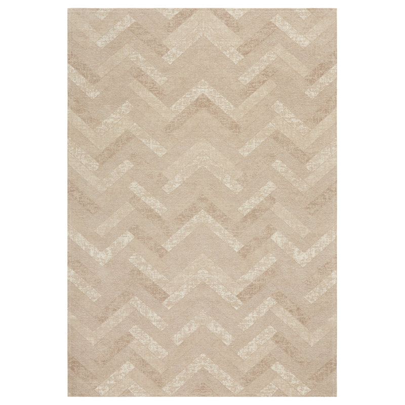Tapis beige area Axelrod, Rectangle 7 pi 8 po x 9 pi 9 po