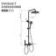 Ensemble de robinet de douche 12 "à 4 fonctions Functiom avec douchette (valeur brute incluse)-104845187
