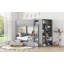 Lit superposé avec 2 tiroirs et armoire à couches multiples-322207926-322207927