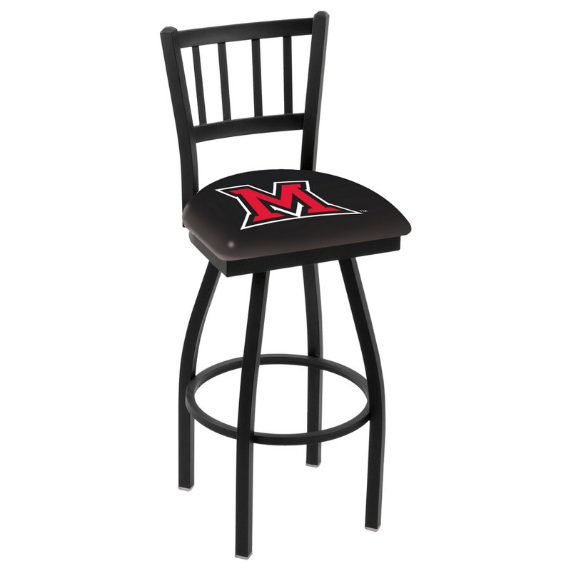 NCAA Swivel 25" Counter Stool, Miami RedHawks, 25" Height
