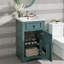 Meuble-lavabo de 20 pouces avec lavabo en céramique, porte à fermeture douce, tablette réglable et support de rangement pour les petites salles de bain-842738901