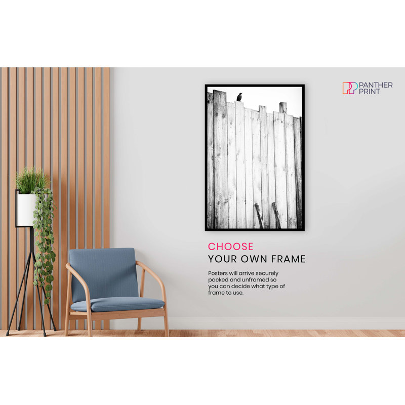 Lonely Raven Wall - No Frame Print, 61cm H x 41cm W x 0.5cm D