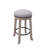 Sefedin 25.6" Swivel Upholstered Seat Solid Wood Counter Stool with Metal Footrest, Backless Counter Height Bar Stool-645861282